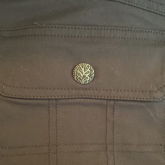 Prana Blue Gray Hiking Everyday Shorts Size 8 - Picture 7 of 10